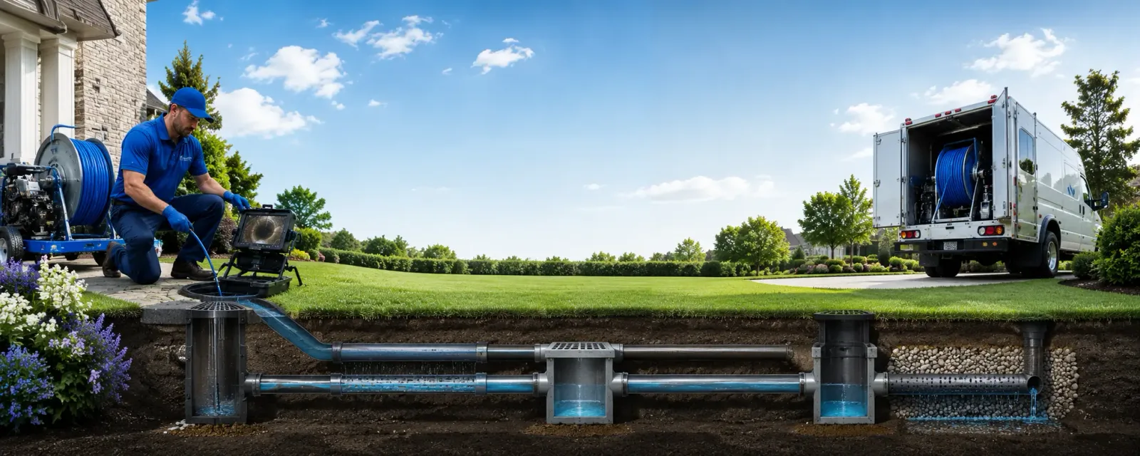Outdoor drain cleaning information for Melvern, KS